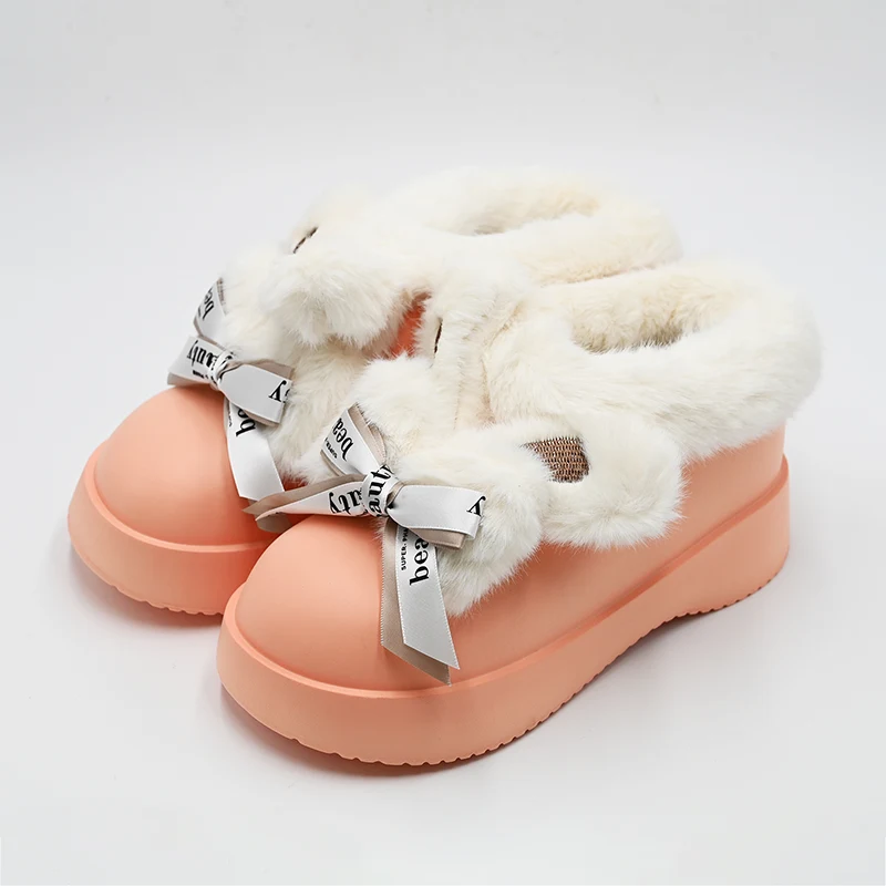 Sepatu salju telinga bowknot