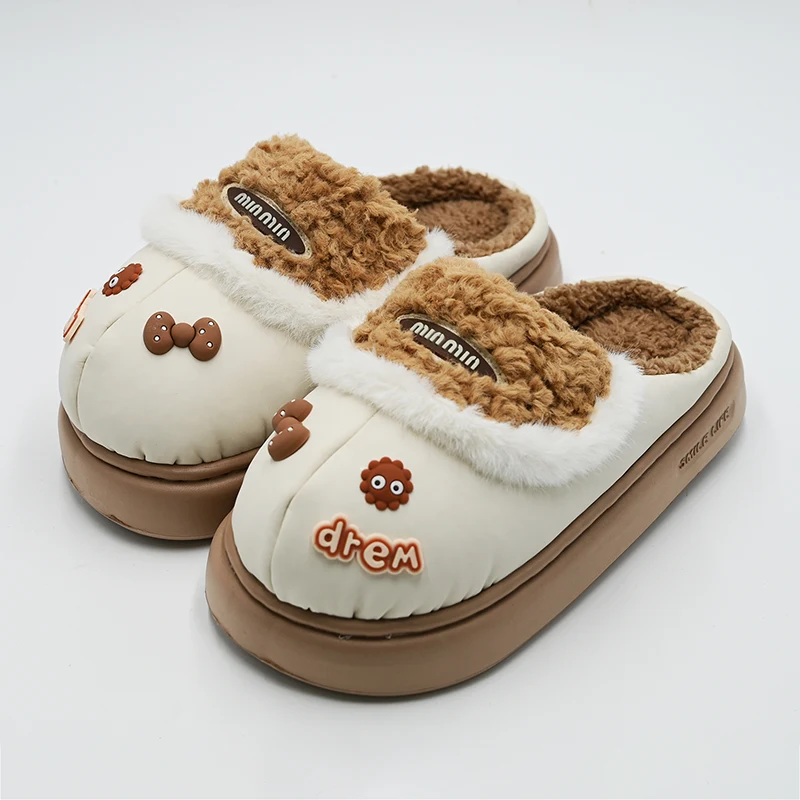 Sandal benang kacang cokelat lucu